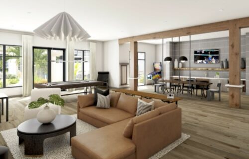 Forget About the Ordinary - curated clubroom interior with billiard table and luxury chairs and tables